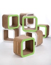 Arredamento Modulare in cartone Moretto 90 - Greenery