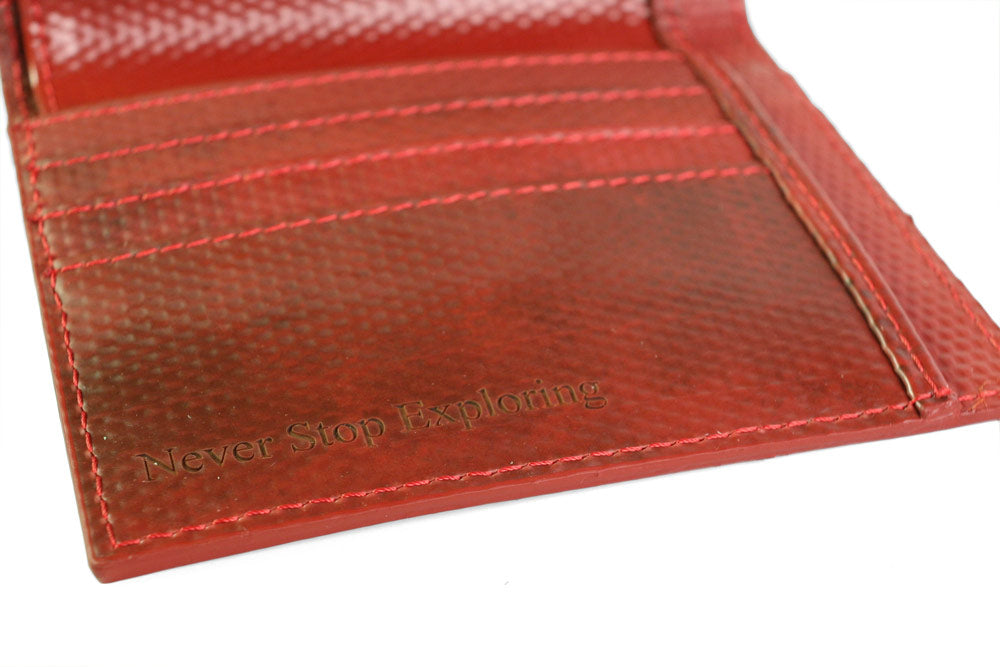 FOLDING PURSE - BLACK | RED